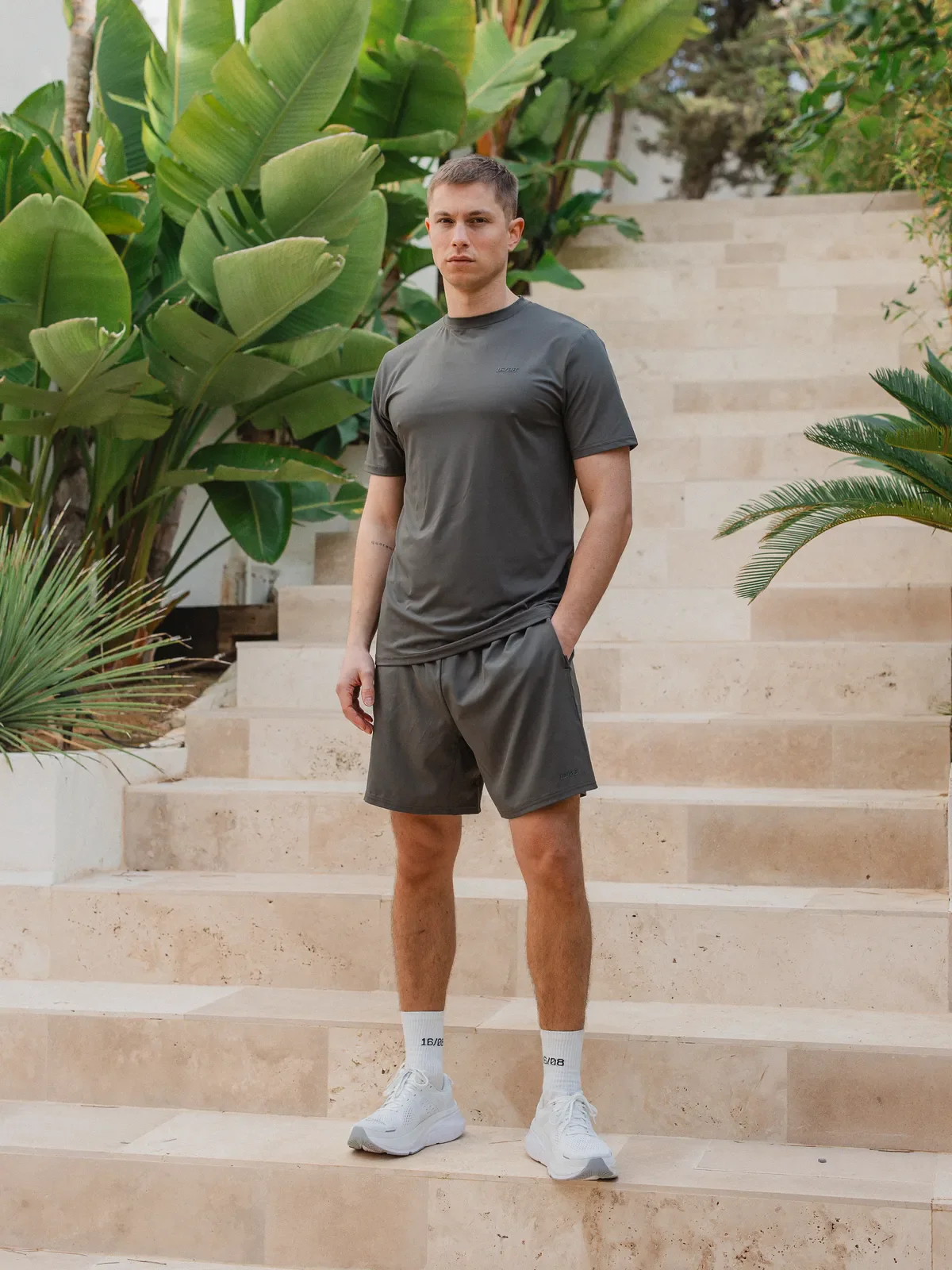 Army Green Basic Sport T-shirt - Image 6