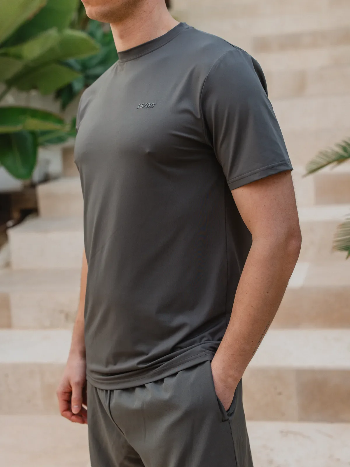 Army Green Basic Sport T-shirt - Image 7