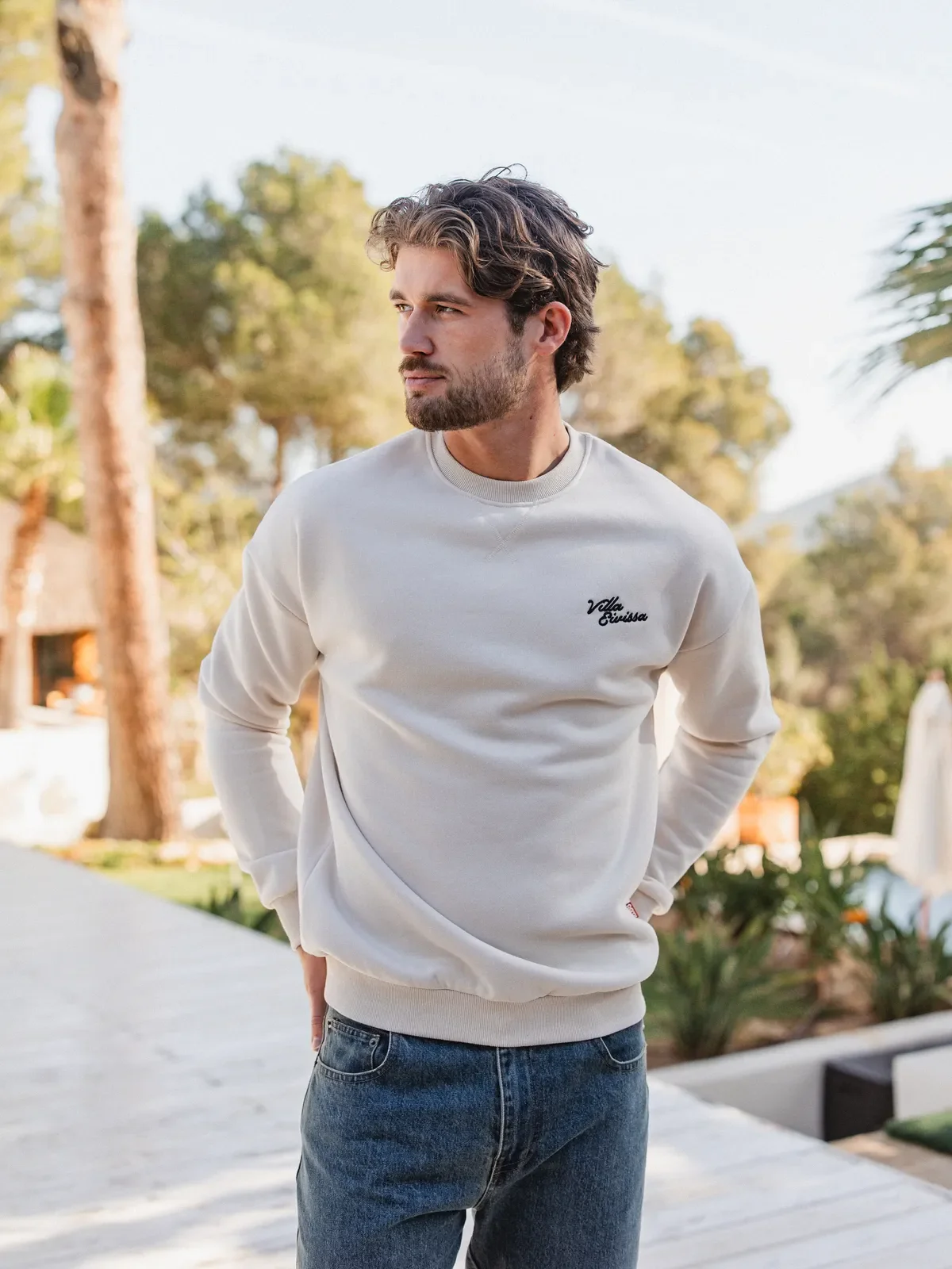 Beige Eivissa Oversized sweater - Image 4