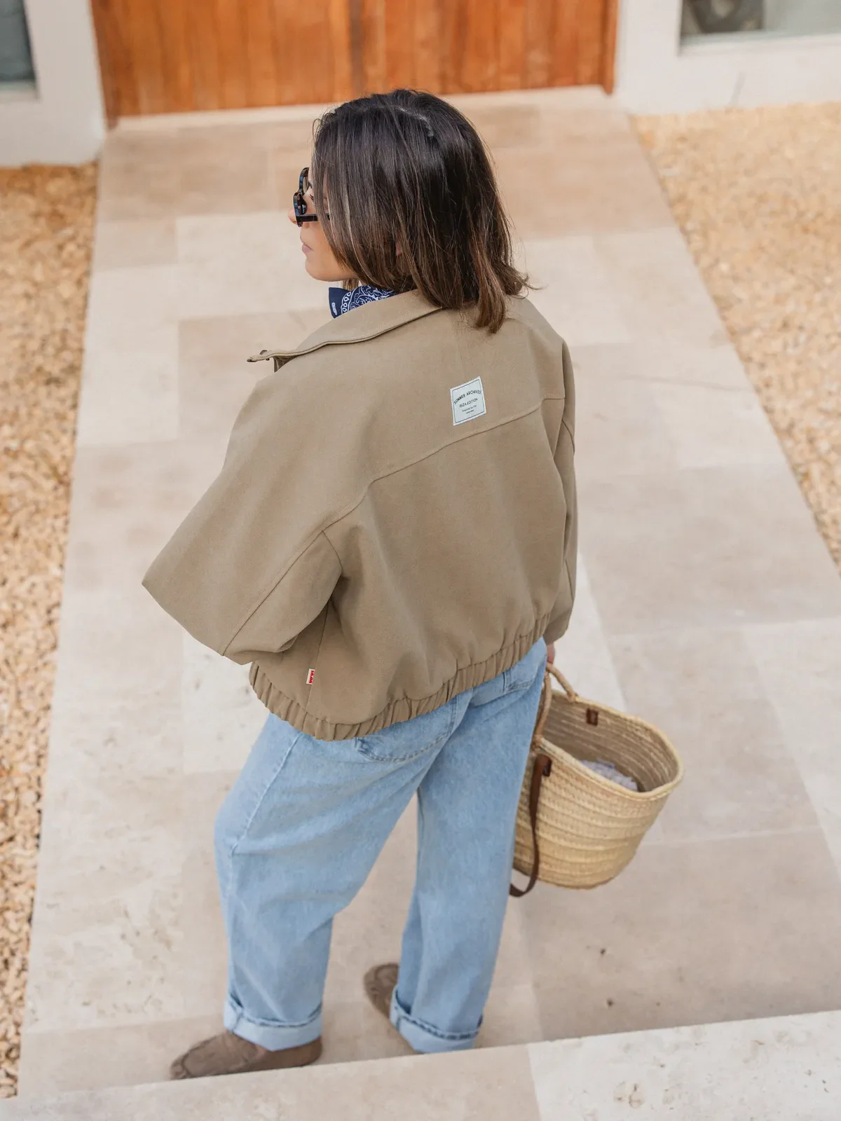 Beige Suede Jacket - Image 4