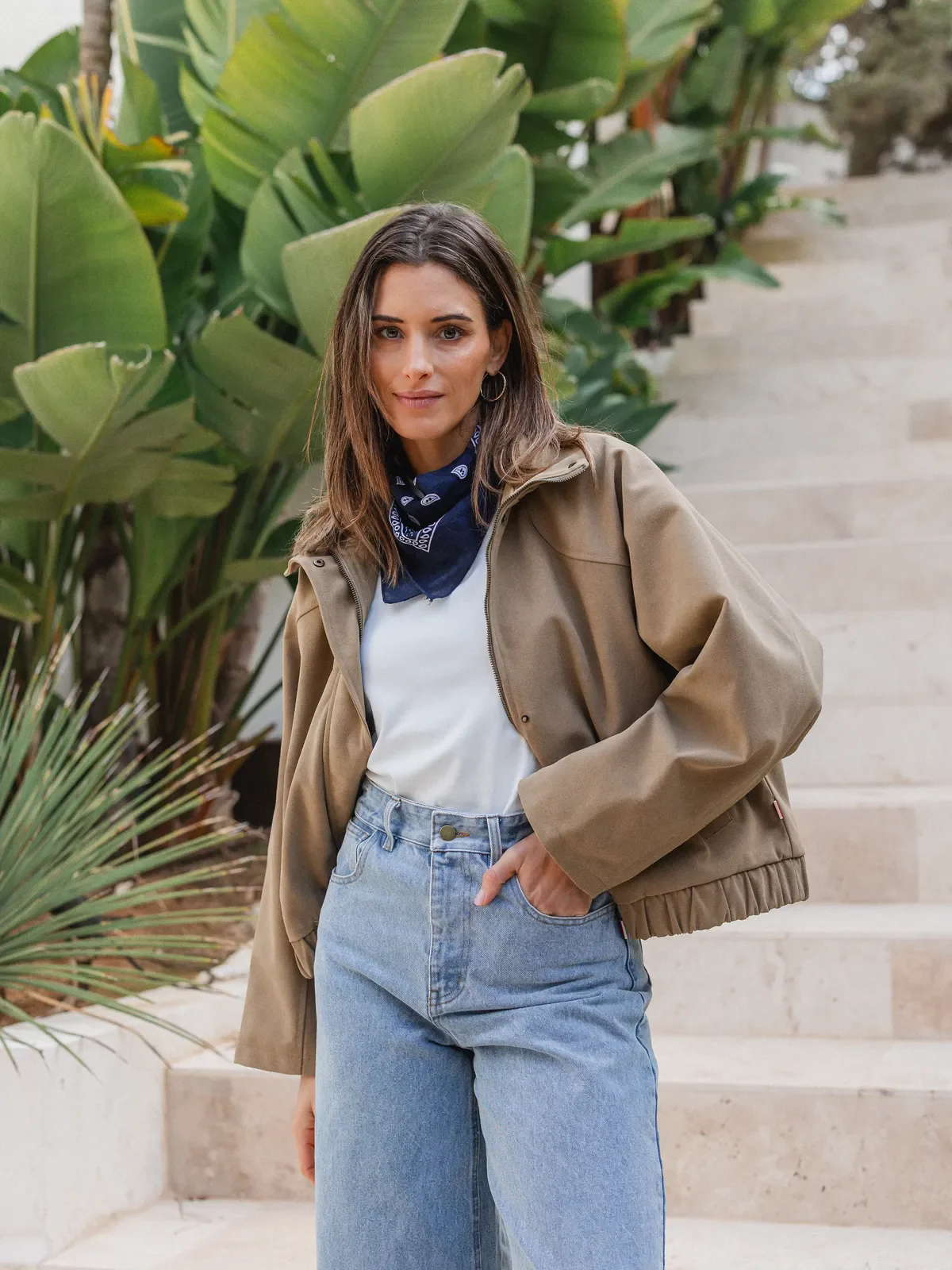 Beige Suede Jacket - Image 8