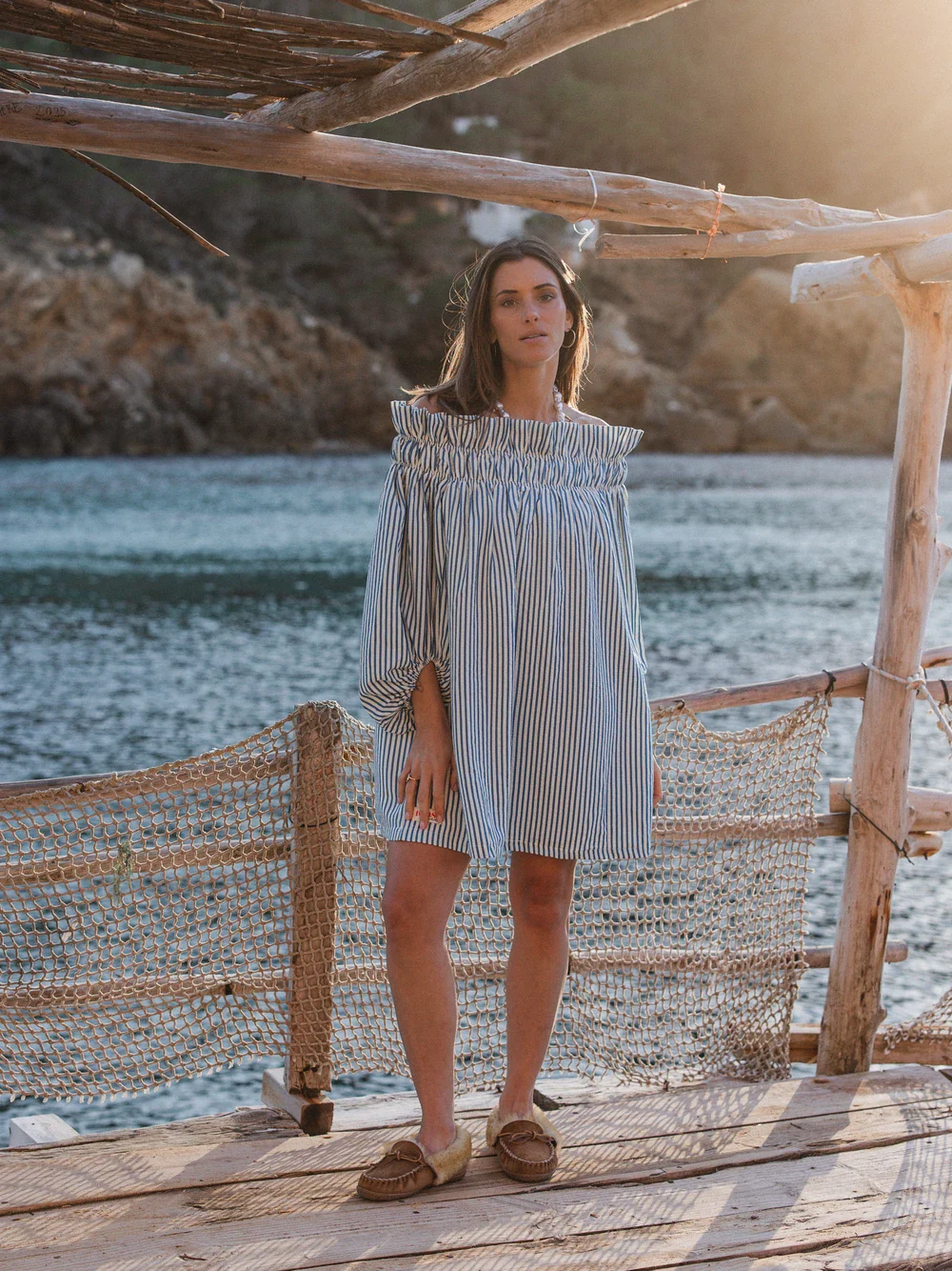 Blue Stripe Dress - Image 5