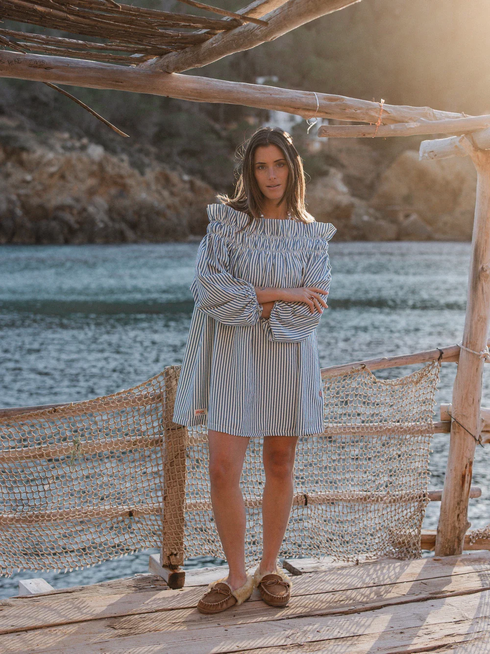 Blue Stripe Dress - Image 7