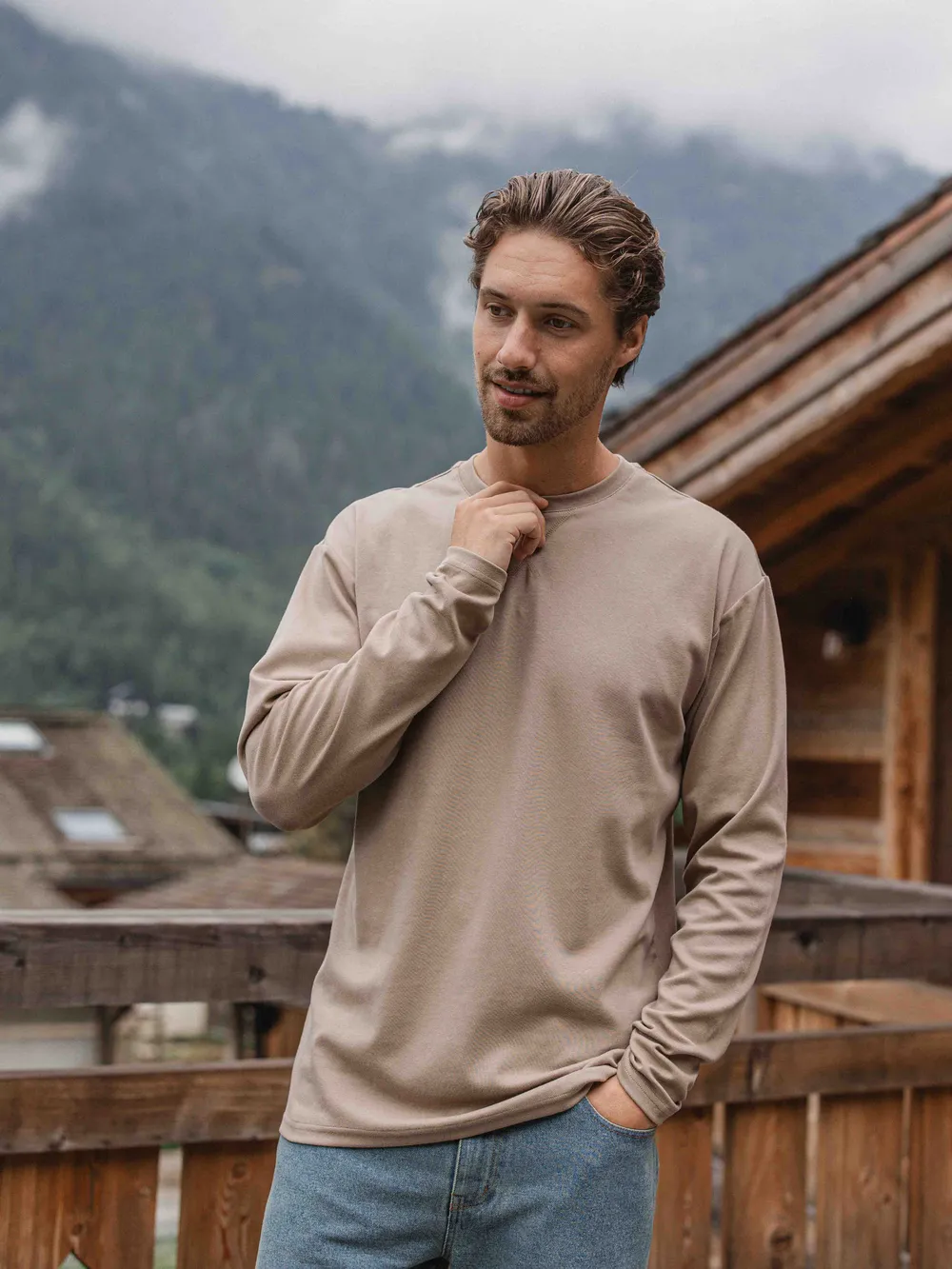 Brown Basic Longsleeve - Image 4