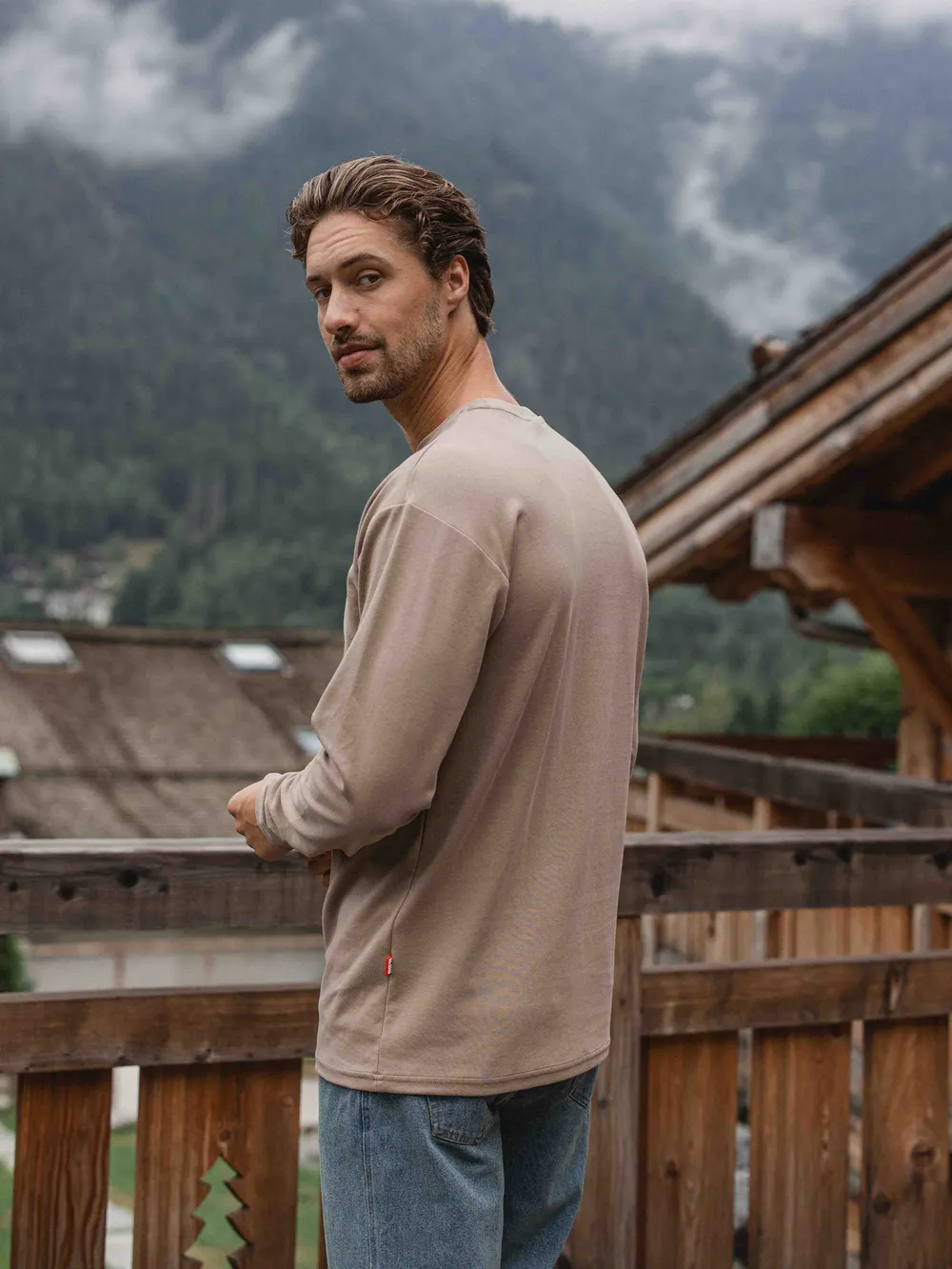 Brown Basic Longsleeve - Image 6