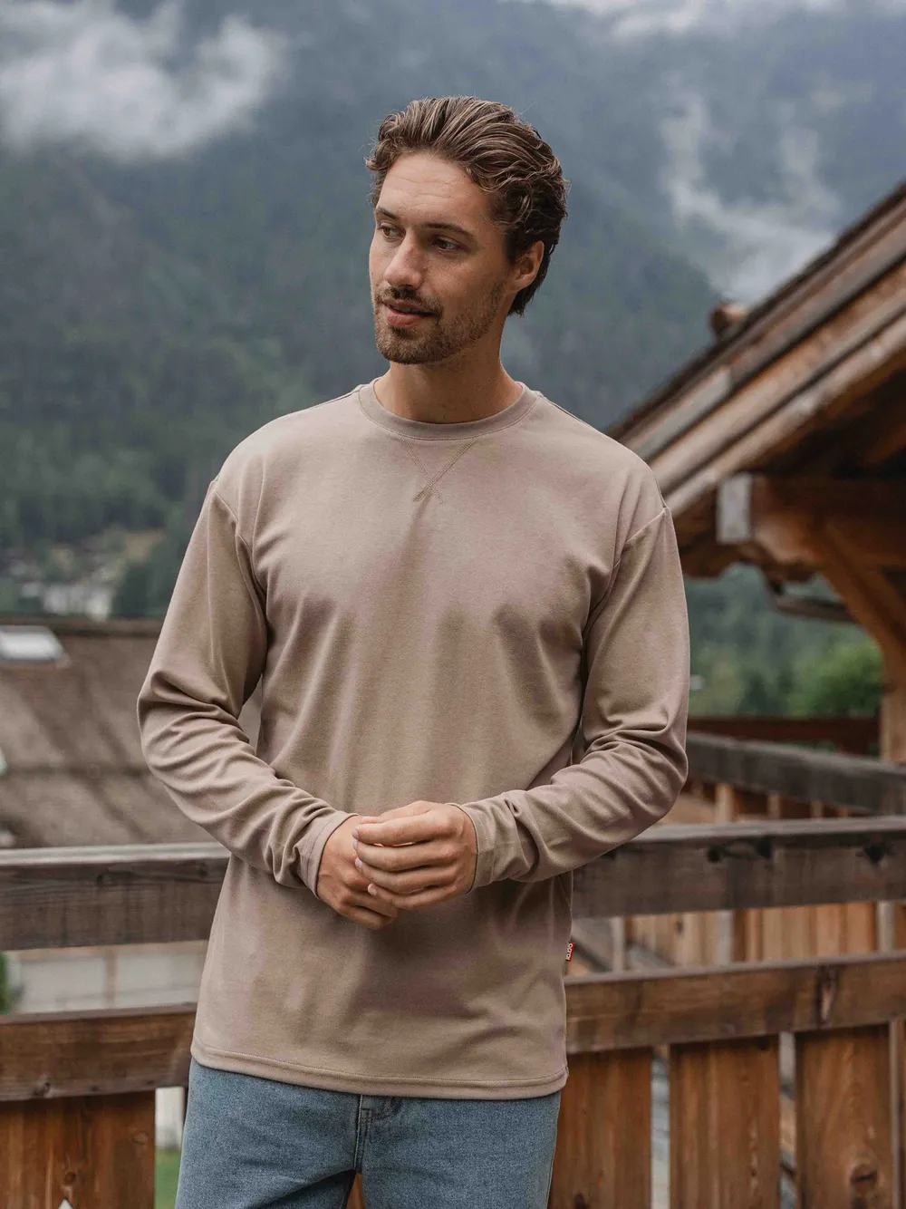 Brown Basic Longsleeve - Image 9