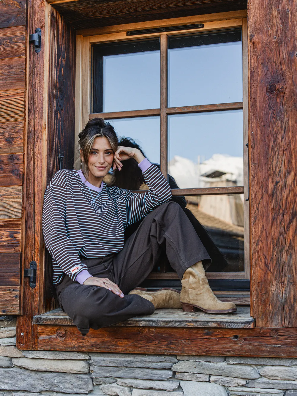 Brown/Blue Striped Longsleeve - Image 7