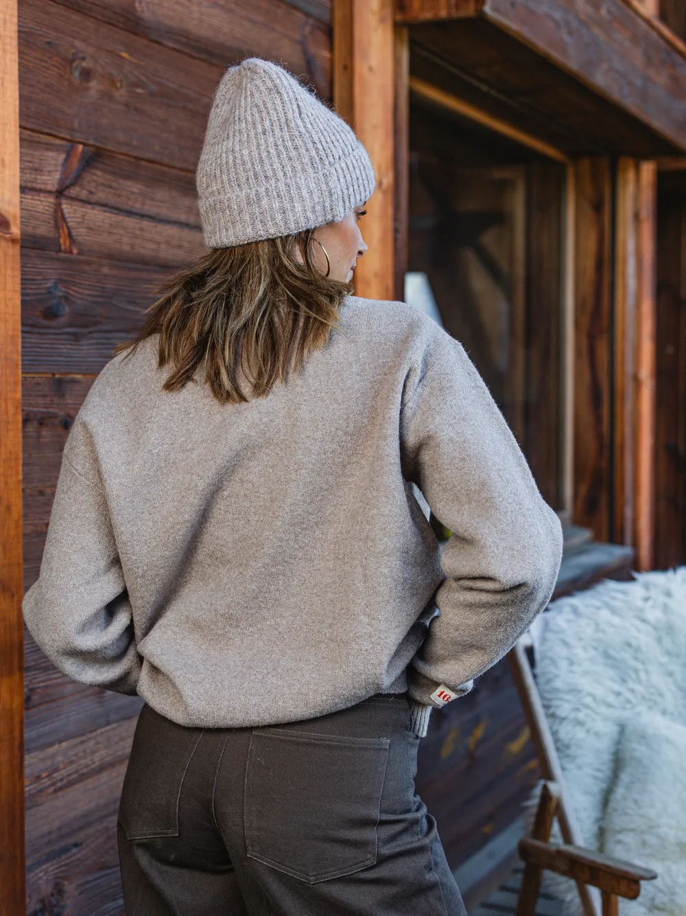 Brown Melange Knit Polo - Image 5