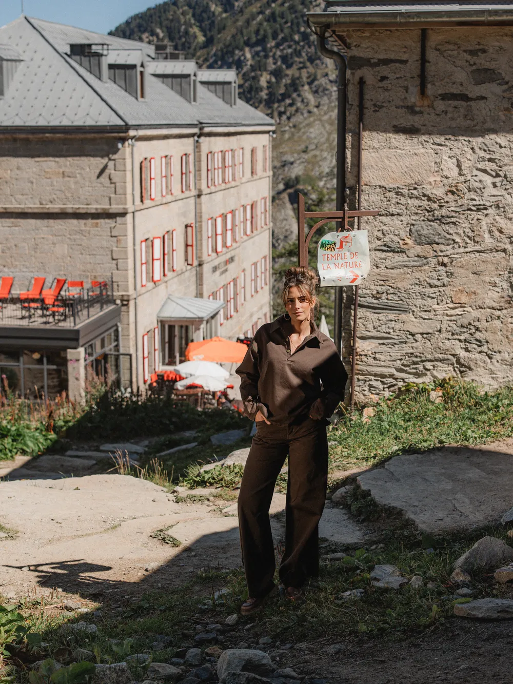 Brown Denim Blouse - Image 9