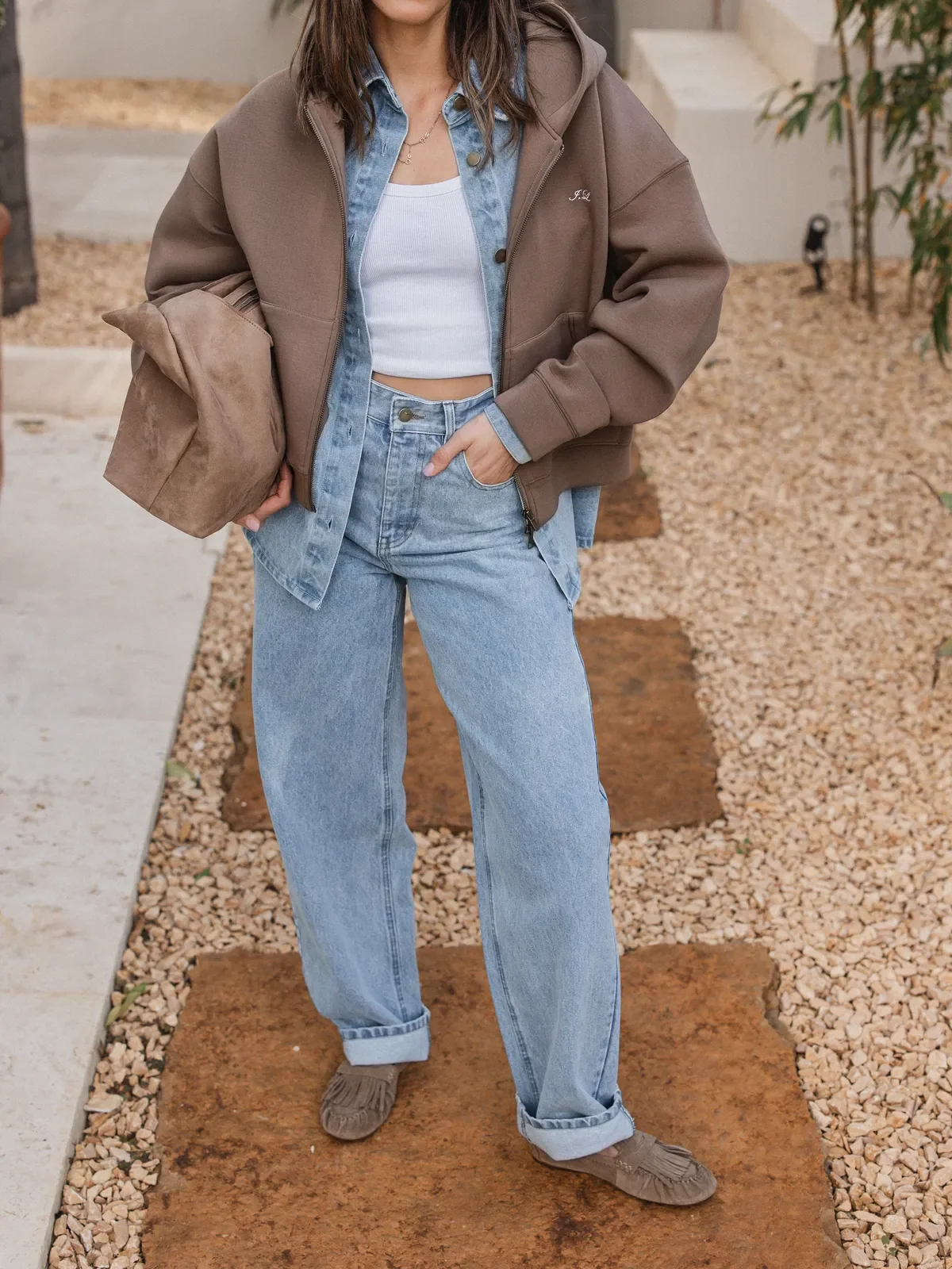 Brown Scuba Oversized Vest - Image 7