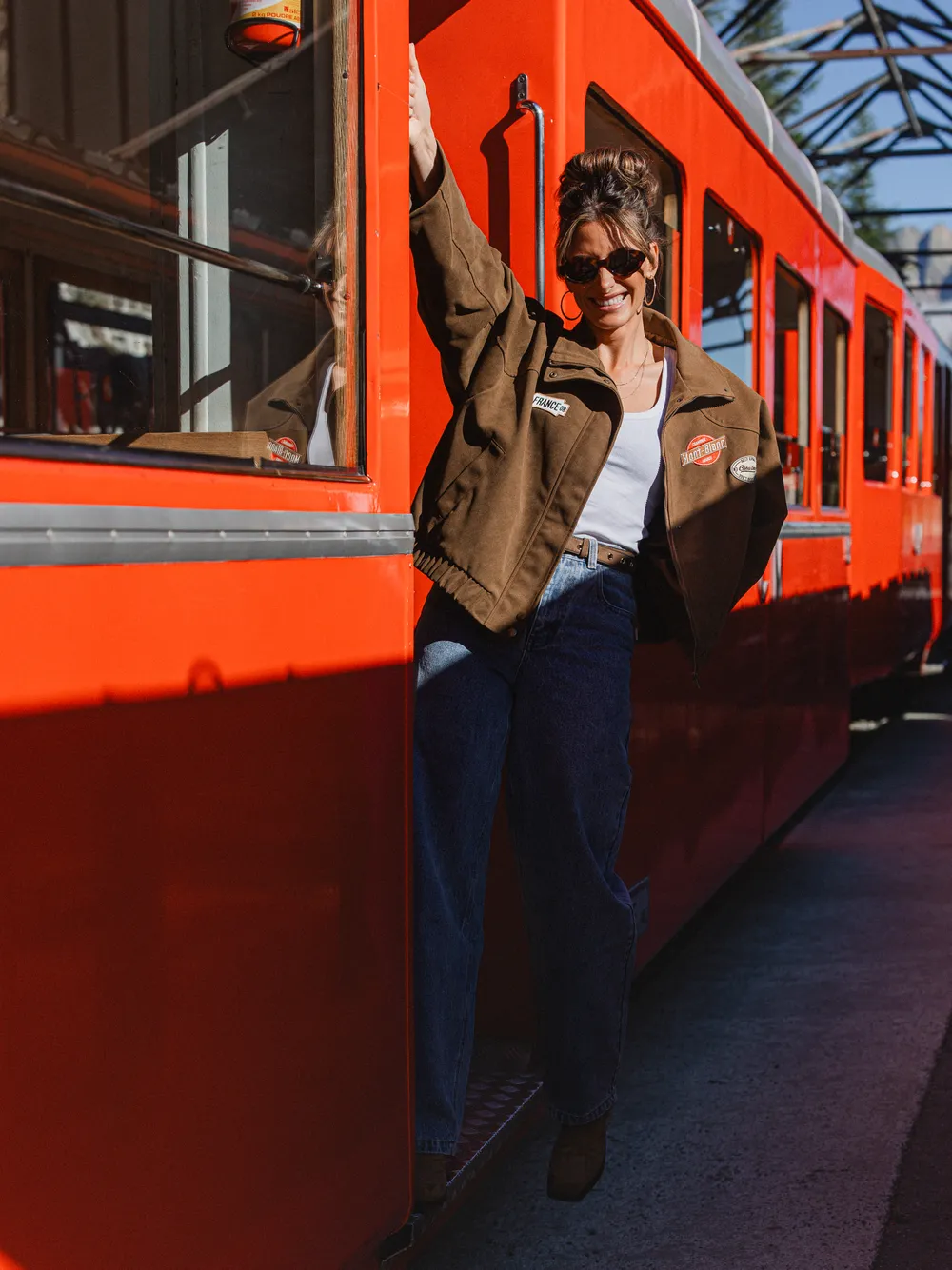 Brown Suede Oversized Jacket - Image 9