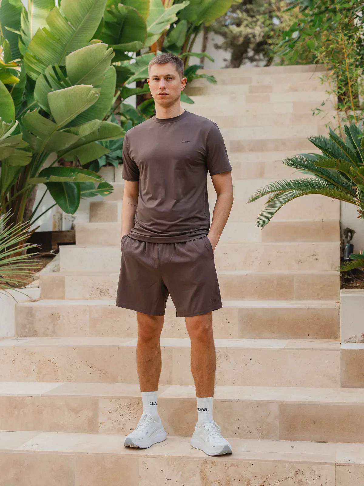 Coffee Brown Basic Sport T-shirt - Image 6