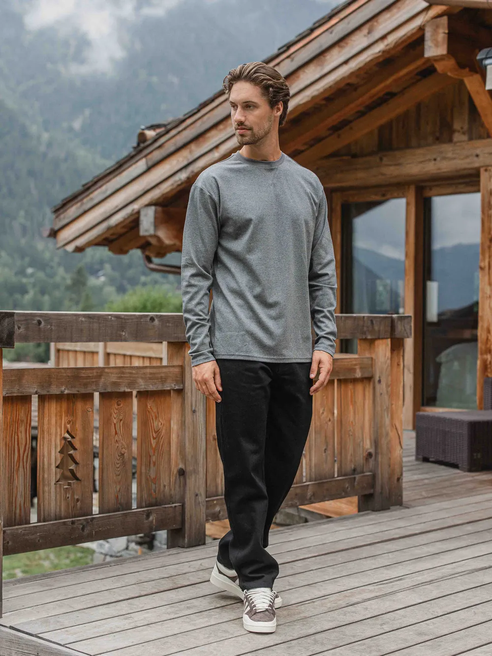 Dark Grey Basic Longsleeve - Image 8