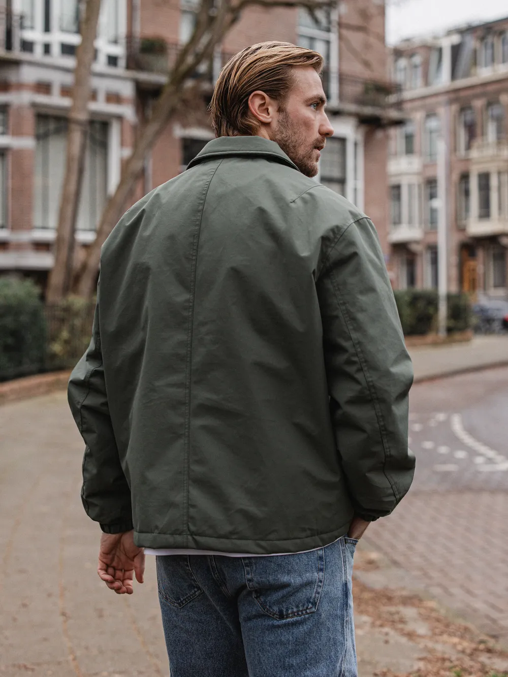 Green Padded Coach Zip Jacket - Image 6