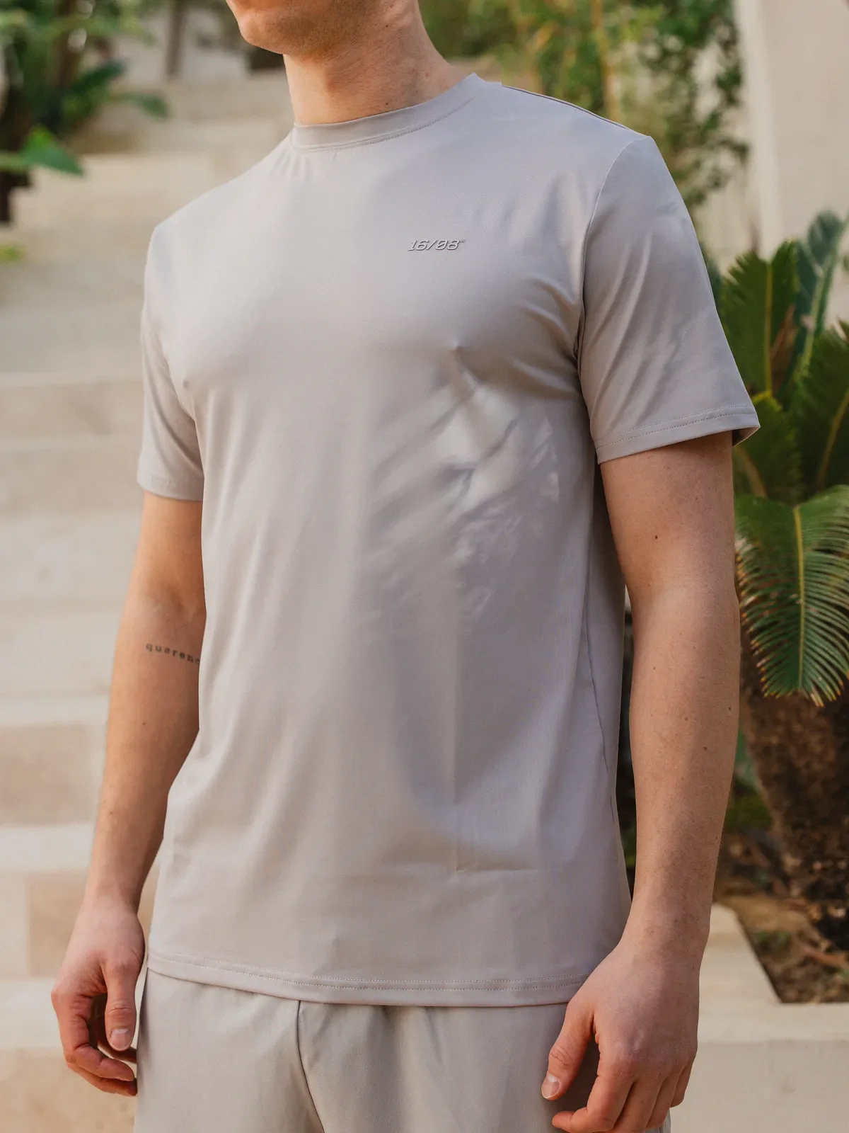 Light Grey Basic Sport T-shirt - Image 7