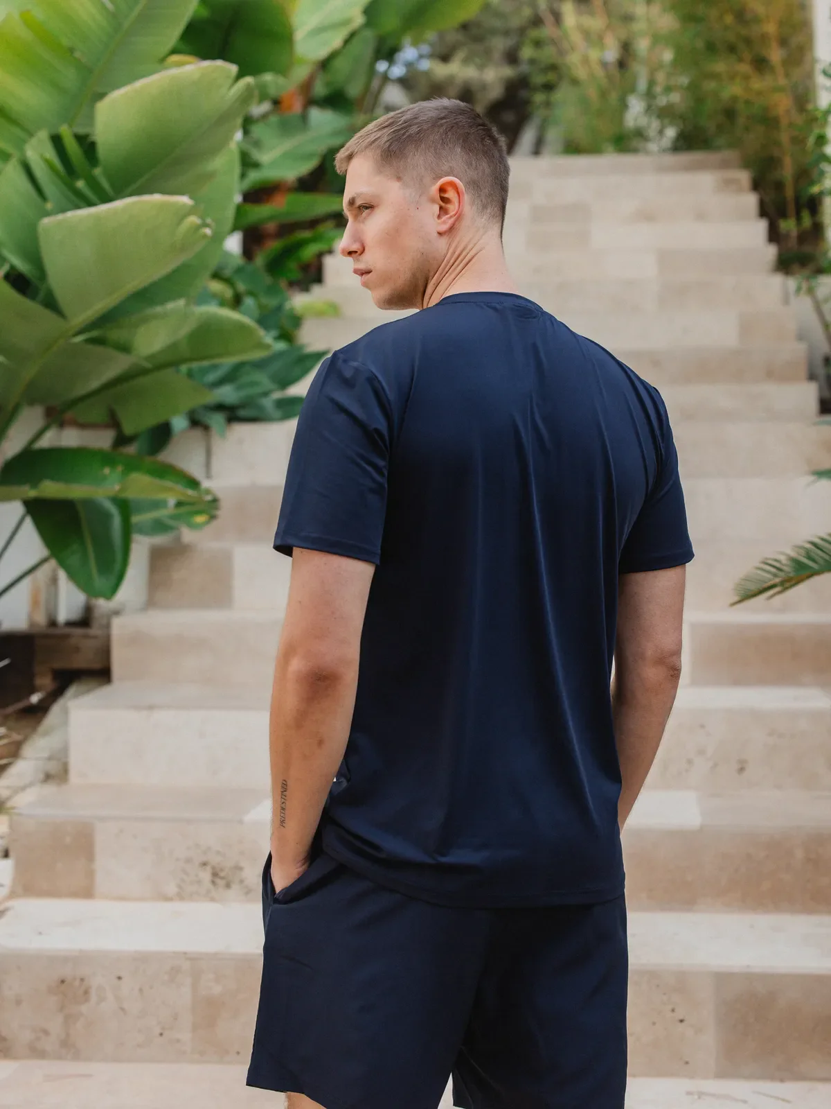 Navy Basic Sport T-shirt - Image 3