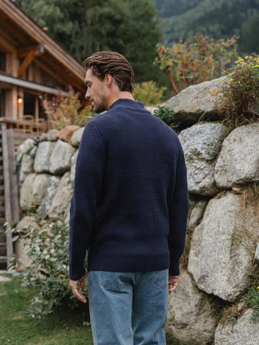 Navy Knit Vest - Image 3