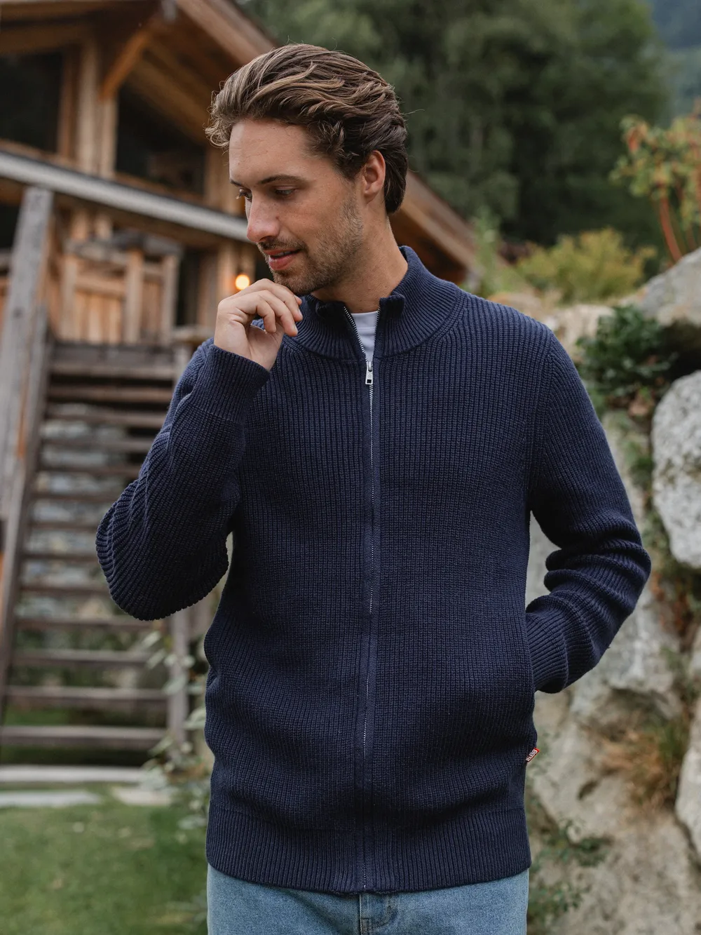 Navy Knit Vest - Image 6