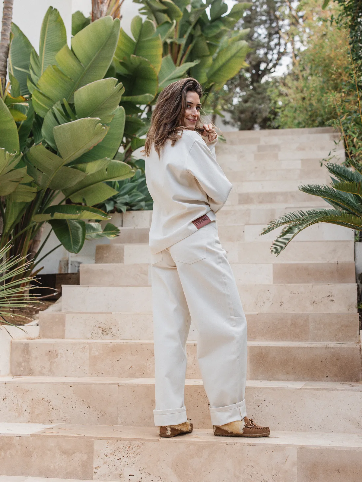 Off White Denim Jeans - Image 6