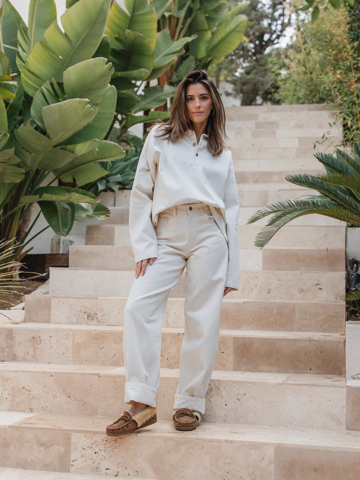 Off White Denim Jeans - Image 7