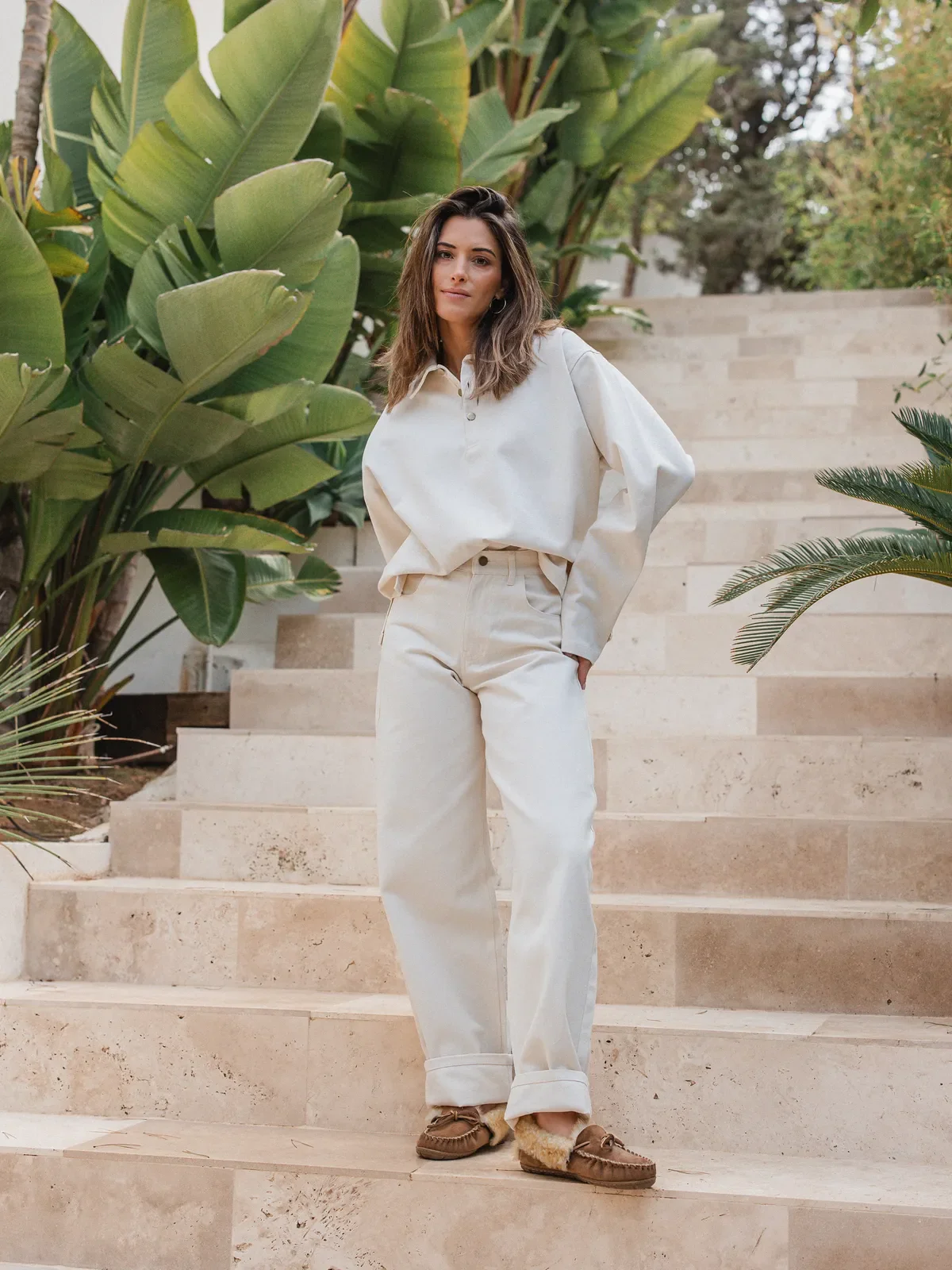 Off White Denim Jeans - Image 9