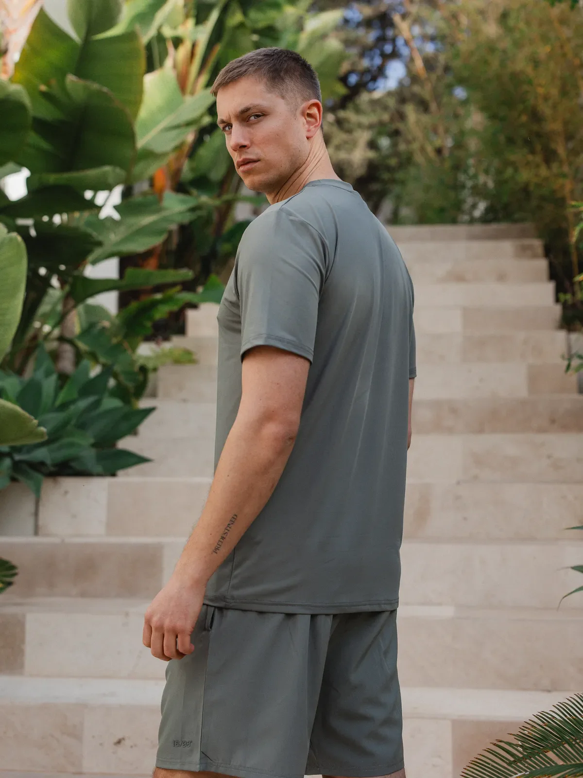 Olive Basic Sport T-shirt - Image 3