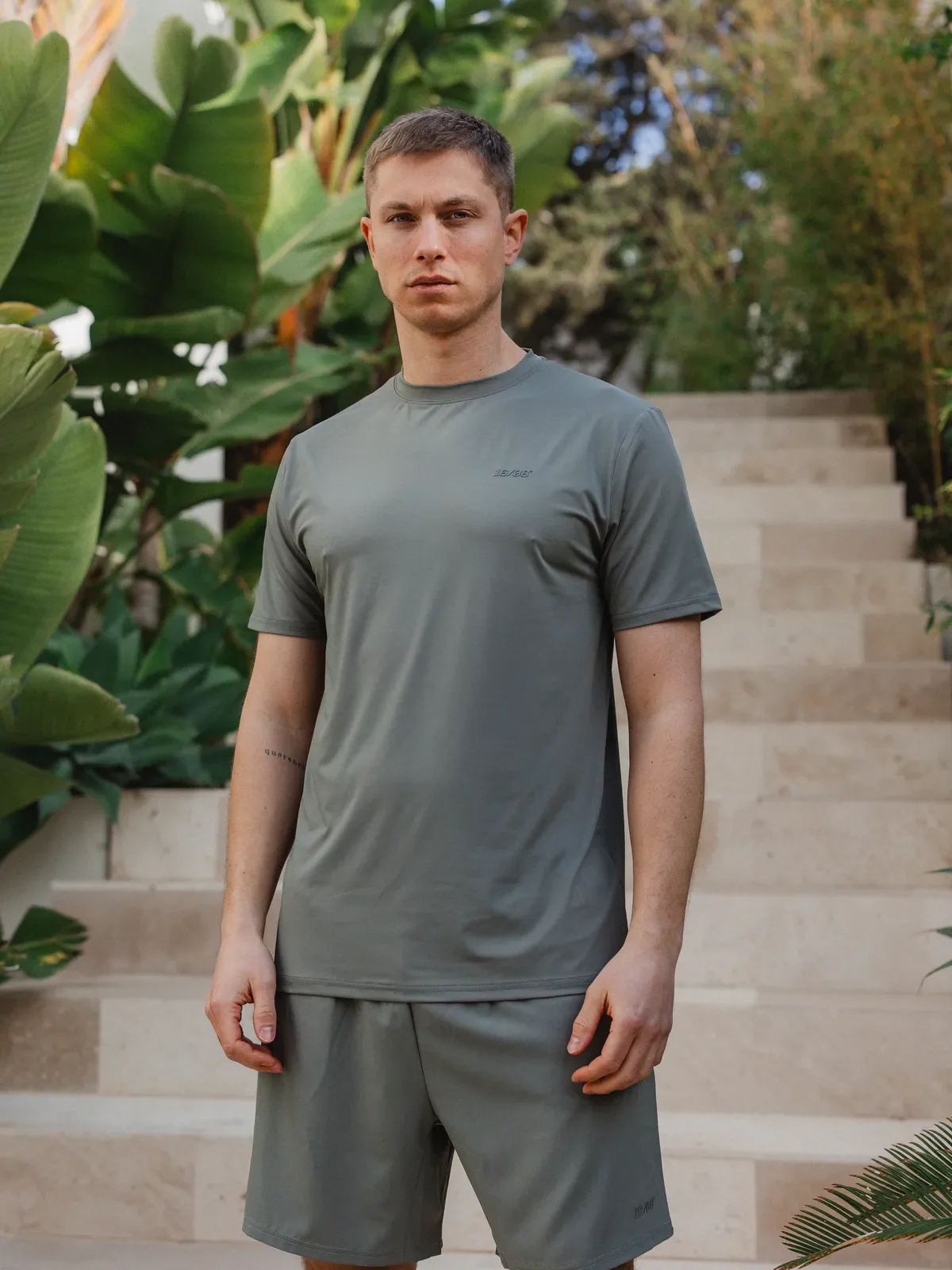 Olive Basic Sport T-shirt - Image 4