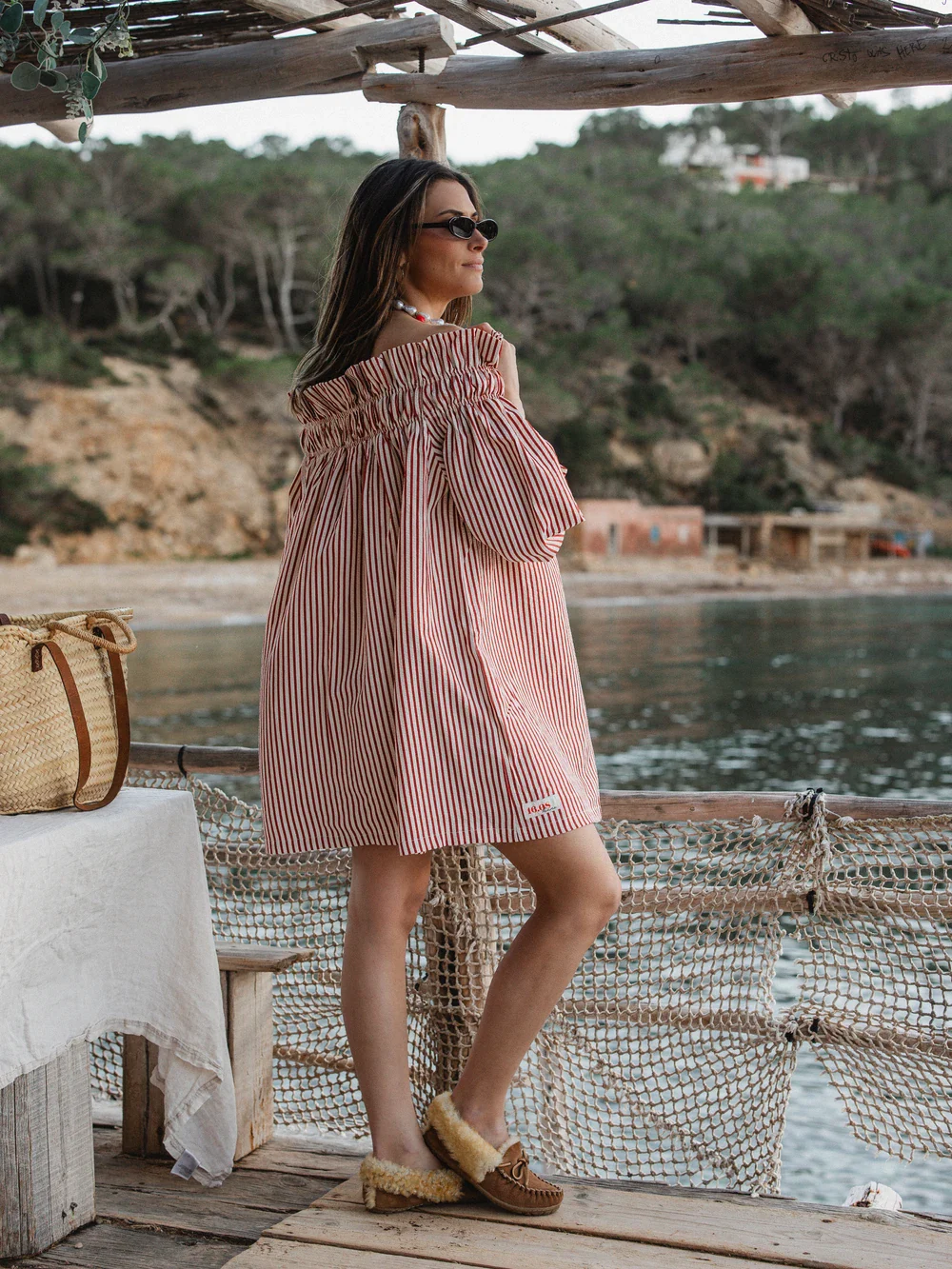 Red Stripe Dress - Image 3