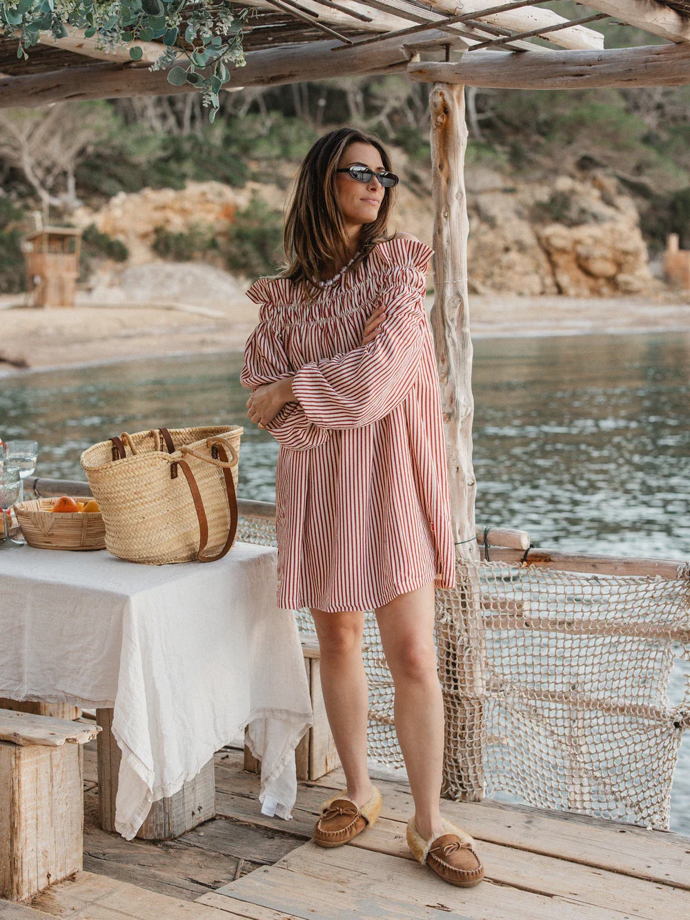 Red Stripe Dress - Image 4