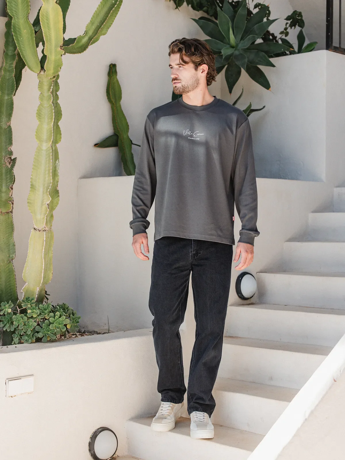 Washed Black Denim Jeans - Image 5